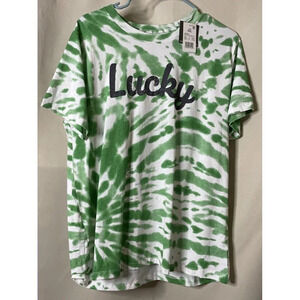 Grayson/Threads Hello Gorgeous Women’s Size XXL Lucky T-shirt Tie‎ Dye St Patty